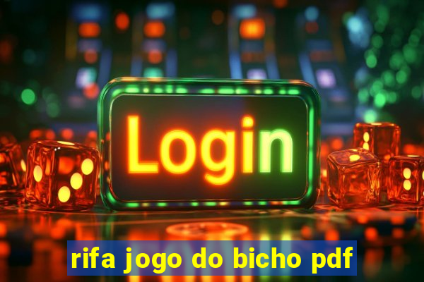 rifa jogo do bicho pdf